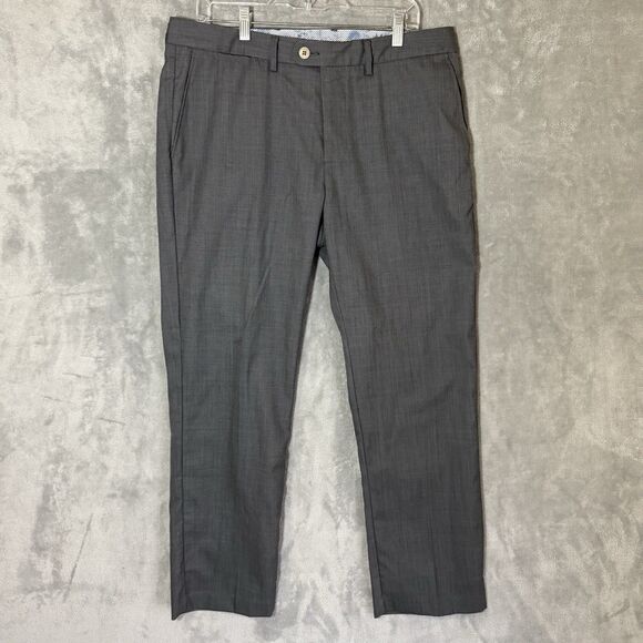 Tommy Bahama Pants Men 34x30 Gray (Inseam 28.5) Dress Golf Pants 100% Wool - Picture 1 of 8